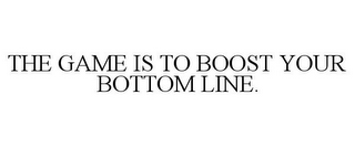 THE GAME IS TO BOOST YOUR BOTTOM LINE.
