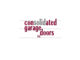 CONSOLIDATED GARAGE DOORS LTD.