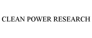 CLEAN POWER RESEARCH