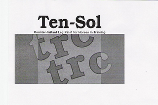 TEN-SOL COUNTER-IRRITANT LEG PAINT FOR HORSES IN TRAINING TRC