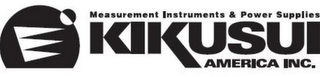 MEASUREMENT INSTRUMENTS & POWER SUPPLIES KIKUSUI AMERICA INC.