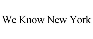 WE KNOW NEW YORK