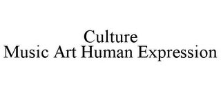 CULTURE MUSIC ART HUMAN EXPRESSION