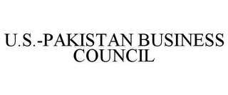 U.S.-PAKISTAN BUSINESS COUNCIL