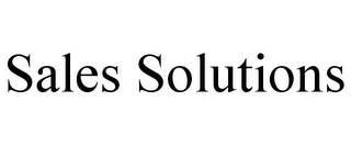 SALES SOLUTIONS