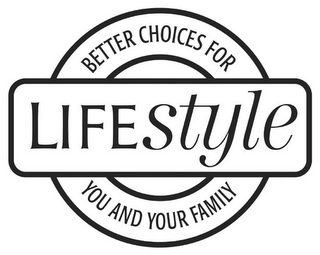 LIFESTYLE BETTER CHOICES FOR YOU AND YOUR FAMILY