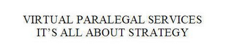 VIRTUAL PARALEGAL SERVICES, LLC IT'S ALL ABOUT STRATEGY.