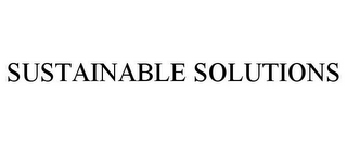 SUSTAINABLE SOLUTIONS