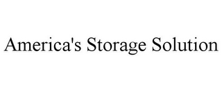 AMERICA'S STORAGE SOLUTION