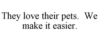 THEY LOVE THEIR PETS. WE MAKE IT EASIER.