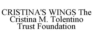 CRISTINA'S WINGS THE CRISTINA M. TOLENTINO TRUST FOUNDATION