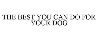 THE BEST YOU CAN DO FOR YOUR DOG