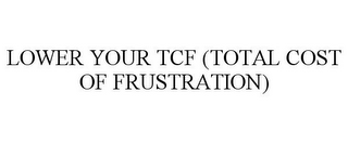 LOWER YOUR TCF (TOTAL COST OF FRUSTRATION)