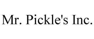 MR. PICKLE'S INC.