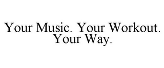 YOUR MUSIC. YOUR WORKOUT. YOUR WAY.