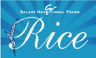 G GALAXY NUTRITIONAL FOODS RICE