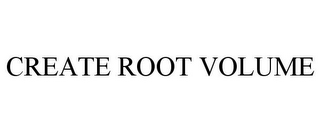 CREATE ROOT VOLUME