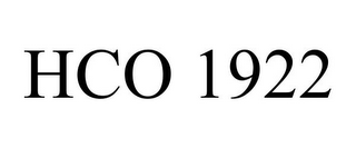 HCO 1922