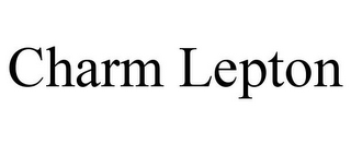 CHARM LEPTON