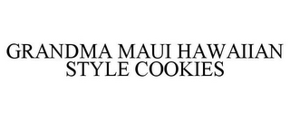 GRANDMA MAUI HAWAIIAN STYLE COOKIES