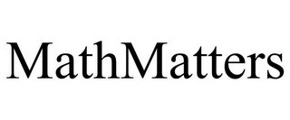 MATHMATTERS