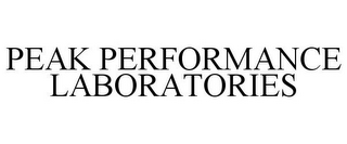 PEAK PERFORMANCE LABORATORIES