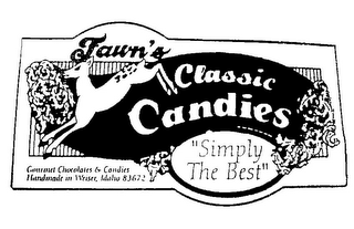 FAWN'S CLASSIC CANDIES "SIMPLY THE BEST" GOURMET CHOCOLATES & CANDIES HANDMADE IN WEISER, IDAHO 83672