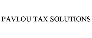 PAVLOU TAX SOLUTIONS