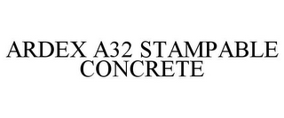 ARDEX A32 STAMPABLE CONCRETE