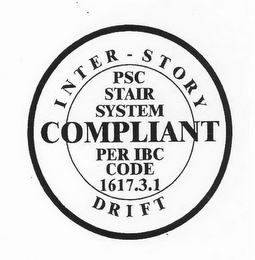 INTER-STORY DRIFT PSC STAIR SYSTEM COMPLIANT PER IBC CODE 1617.3.1