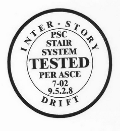 INTER-STORY DRIFT PSC STAIR SYSTEM TESTED PER ASCE 7-02 9.5.2.8