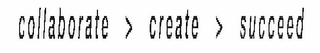 COLLABORATE > CREATE > SUCCEED