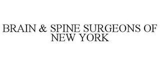 BRAIN & SPINE SURGEONS OF NEW YORK