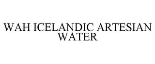 WAH ICELANDIC ARTESIAN WATER