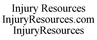 INJURY RESOURCES INJURYRESOURCES.COM INJURYRESOURCES