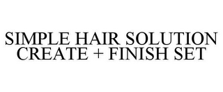 SIMPLE HAIR SOLUTION CREATE + FINISH SET