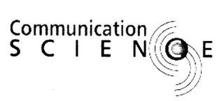 COMMUNICATION SCIENCE