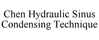 CHEN HYDRAULIC SINUS CONDENSING TECHNIQUE