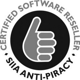 CERTIFIED SOFTWARE RESELLER SIIA ANTI-PIRACY