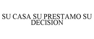 SU CASA SU PRESTAMO SU DECISION