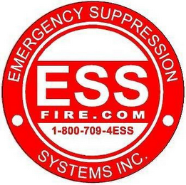 EMERGENCY SUPPRESSION SYSTEMS INC. ESSFIRE.COM 1-800-709-4ESS