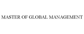 MASTER OF GLOBAL MANAGEMENT