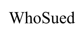 WHOSUED