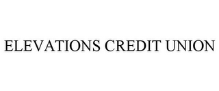 ELEVATIONS CREDIT UNION