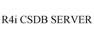 R4I CSDB SERVER