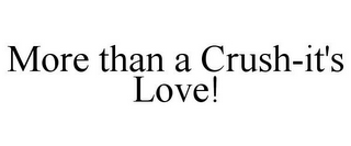 MORE THAN A CRUSH-IT'S LOVE!