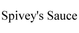 SPIVEY'S SAUCE