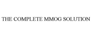 THE COMPLETE MMOG SOLUTION