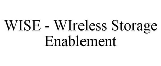 WISE - WIRELESS STORAGE ENABLEMENT