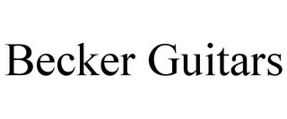 BECKER GUITARS